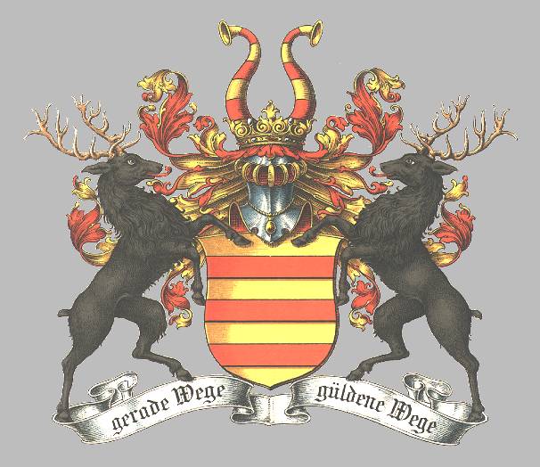 The initial coat of arms, now the one of the Goltern line.